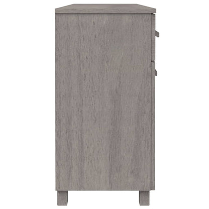 vidaXL Bahut HAMAR Gris clair 113x40x80 cm Bois de pin massif