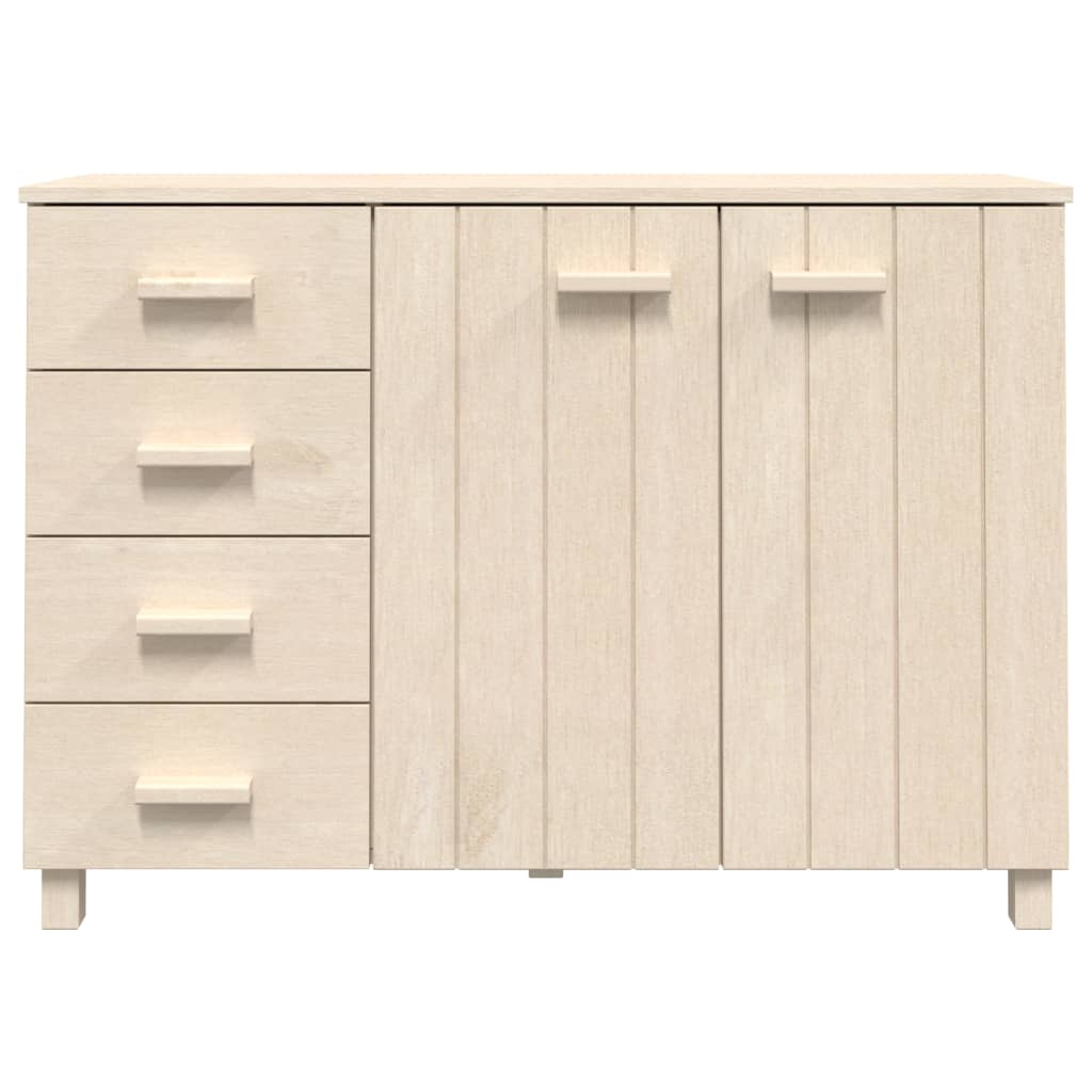 vidaXL Buffet HAMAR marron miel 113x40x80 cm Bois de pin massif