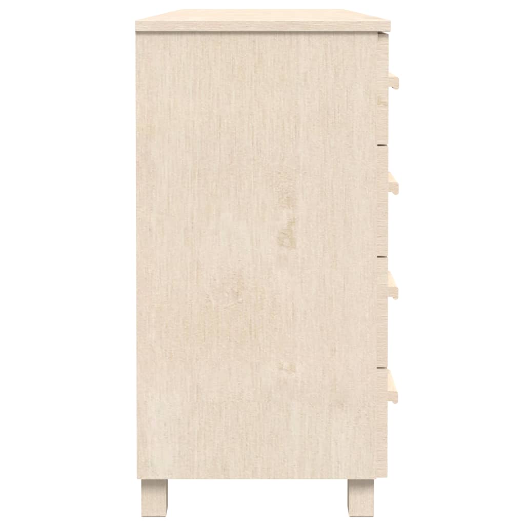 vidaXL Buffet HAMAR marron miel 113x40x80 cm Bois de pin massif