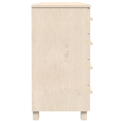 vidaXL Buffet HAMAR marron miel 113x40x80 cm Bois de pin massif
