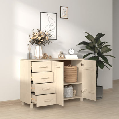 vidaXL Buffet HAMAR marron miel 113x40x80 cm Bois de pin massif