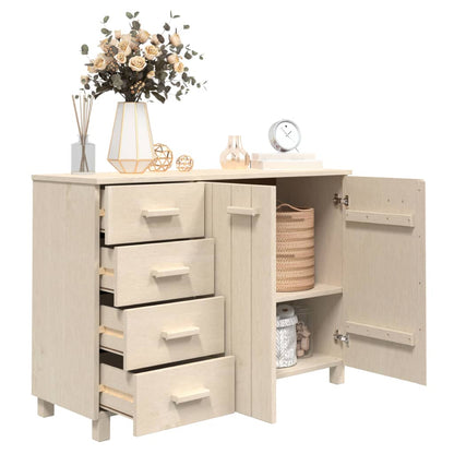 vidaXL Buffet HAMAR marron miel 113x40x80 cm Bois de pin massif