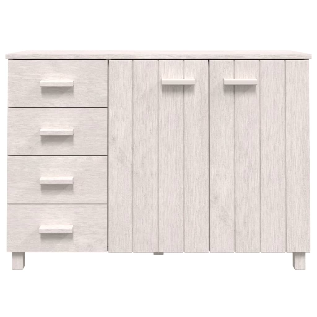 vidaXL Buffet HAMAR blanc 113x40x80 cm Bois de pin massif