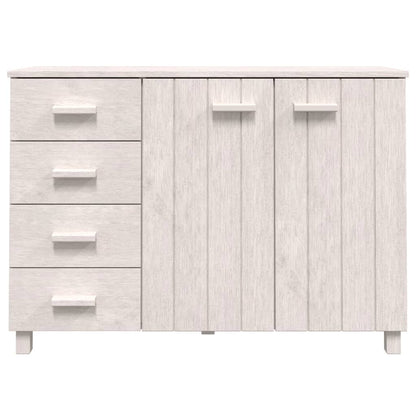 vidaXL Buffet HAMAR blanc 113x40x80 cm Bois de pin massif