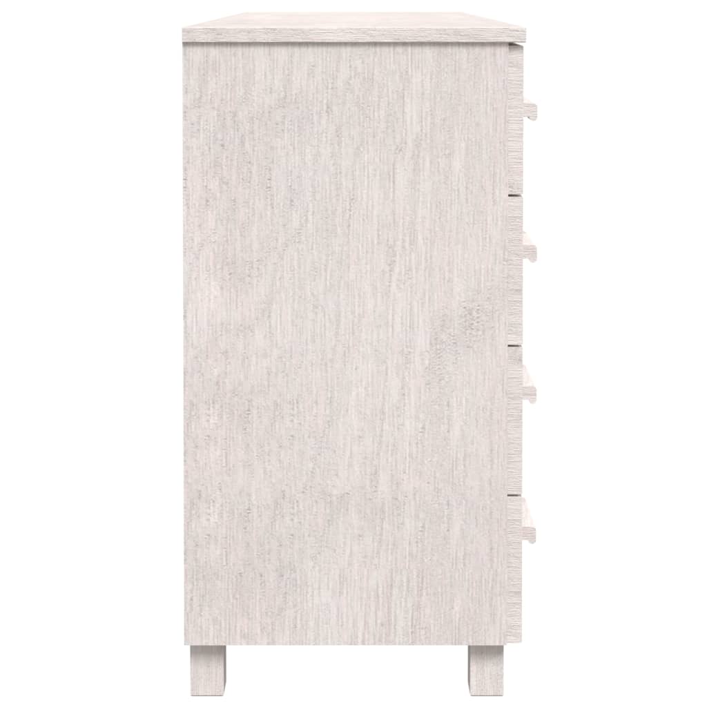 vidaXL Buffet HAMAR blanc 113x40x80 cm Bois de pin massif