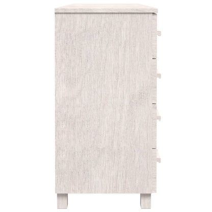 vidaXL Buffet HAMAR blanc 113x40x80 cm Bois de pin massif