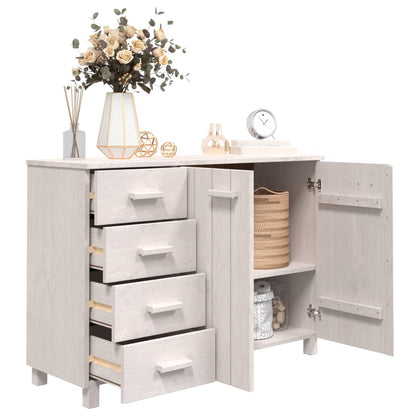 vidaXL Buffet HAMAR blanc 113x40x80 cm Bois de pin massif