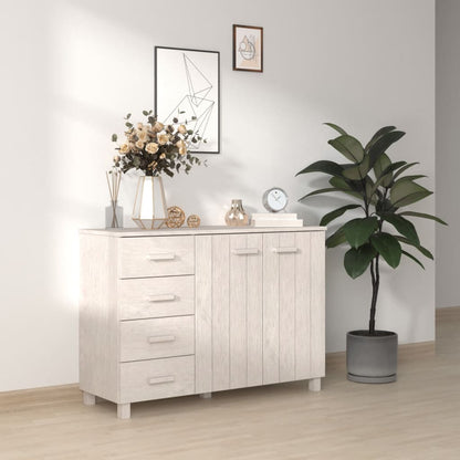 vidaXL Buffet HAMAR blanc 113x40x80 cm Bois de pin massif
