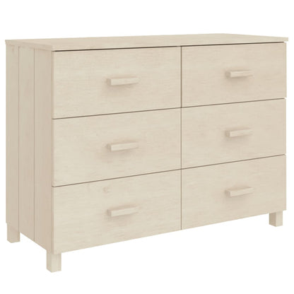 vidaXL Buffet HAMAR marron miel 113x40x80 cm bois de pin massif
