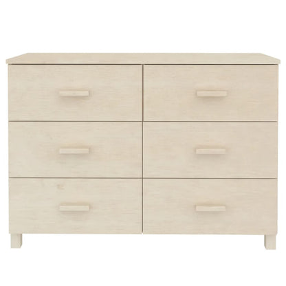vidaXL Buffet HAMAR marron miel 113x40x80 cm bois de pin massif