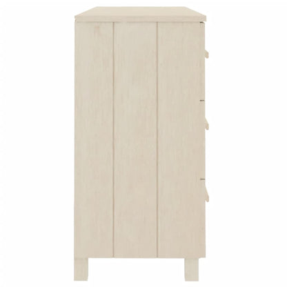 vidaXL Buffet HAMAR marron miel 113x40x80 cm bois de pin massif