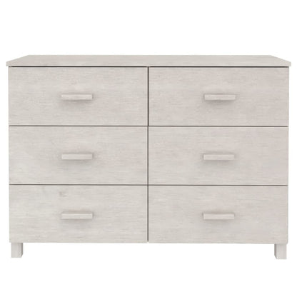 vidaXL Buffet HAMAR blanc 113x40x80 cm Bois de pin massif