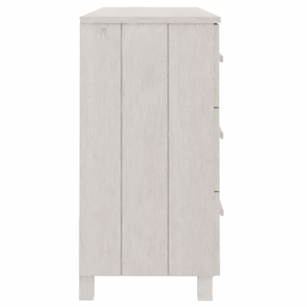 vidaXL Buffet HAMAR blanc 113x40x80 cm Bois de pin massif