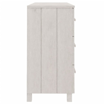 vidaXL Buffet HAMAR blanc 113x40x80 cm Bois de pin massif