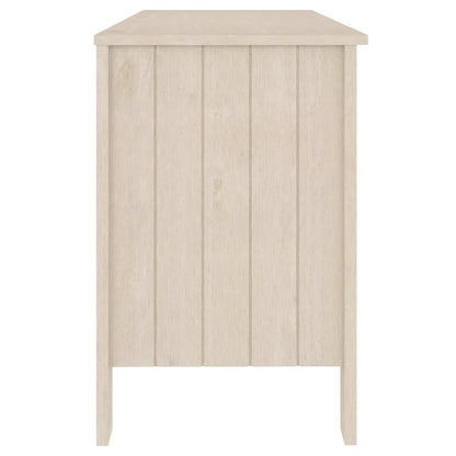 vidaXL Schreibtisch HAMAR Honigbraun 113x50x75 cm Massivholz Kiefer