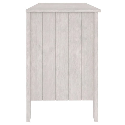vidaXL Schreibtisch HAMAR Weiß 113x50x75 cm Massivholz Kiefer