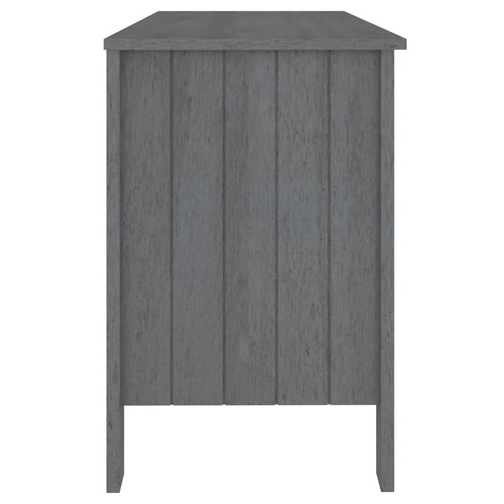 vidaXL Schreibtisch HAMAR Dunkelgrau 113x50x75 cm Massivholz Kiefer
