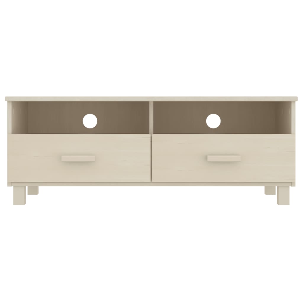 vidaXL Meuble TV HAMAR marron miel 106x40x40 cm bois de pin massif