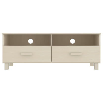 vidaXL Meuble TV HAMAR marron miel 106x40x40 cm bois de pin massif