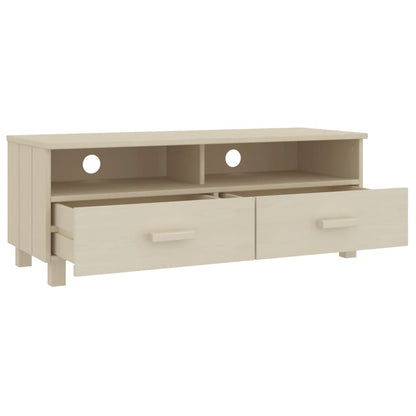 vidaXL Meuble TV HAMAR marron miel 106x40x40 cm bois de pin massif