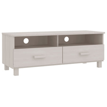 Meuble TV vidaXL HAMAR Blanc 106x40x40 cm Bois de pin massif