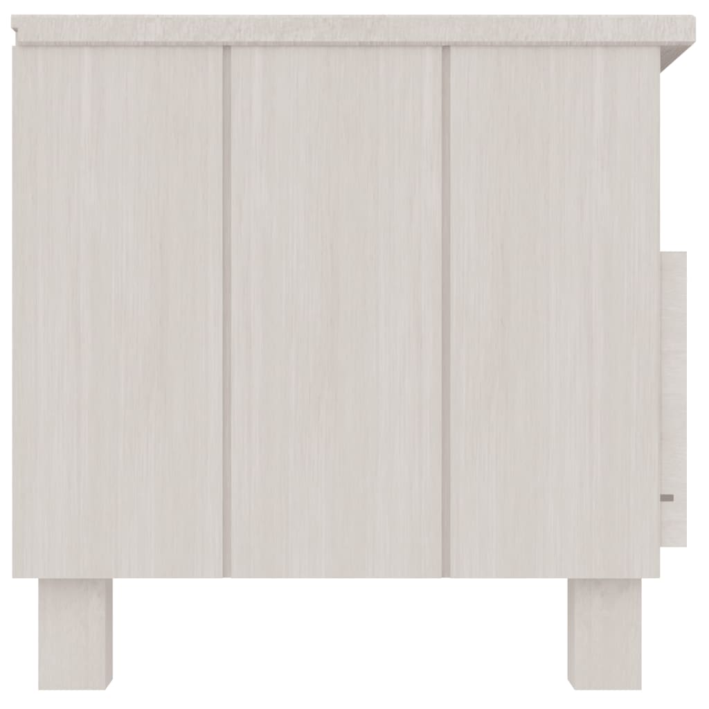 Meuble TV vidaXL HAMAR Blanc 106x40x40 cm Bois de pin massif
