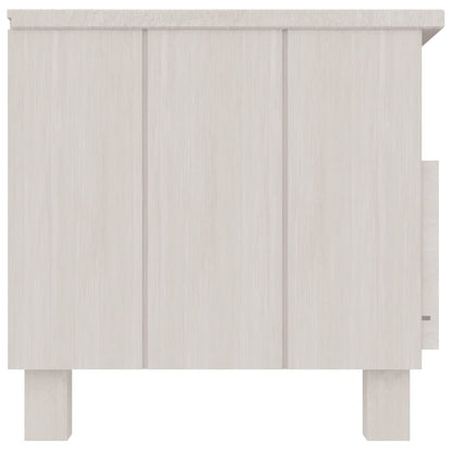 Meuble TV vidaXL HAMAR Blanc 106x40x40 cm Bois de pin massif
