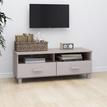 Meuble TV vidaXL HAMAR Blanc 106x40x40 cm Bois de pin massif
