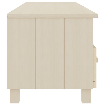 vidaXL Meuble TV HAMAR marron miel 158x40x40 cm pin massif