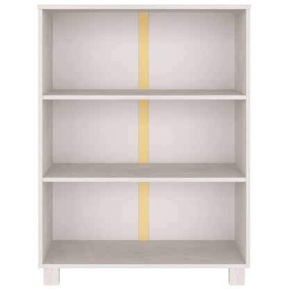 vidaXL Bücherschrank HAMAR Weiß 85x35x112 cm Massivholz Kiefer
