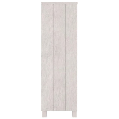 vidaXL Bücherschrank HAMAR Weiß 85x35x112 cm Massivholz Kiefer