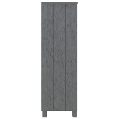 vidaXL Bücherschrank HAMAR Dunkelgrau 85x35x112 cm Massivholz Kiefer