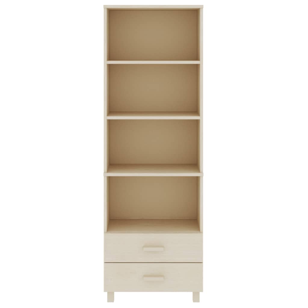 vidaXL Buffet haut HAMAR Marron miel 60x35x180 cm Pin massif