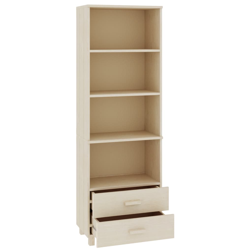 vidaXL Buffet haut HAMAR Marron miel 60x35x180 cm Pin massif