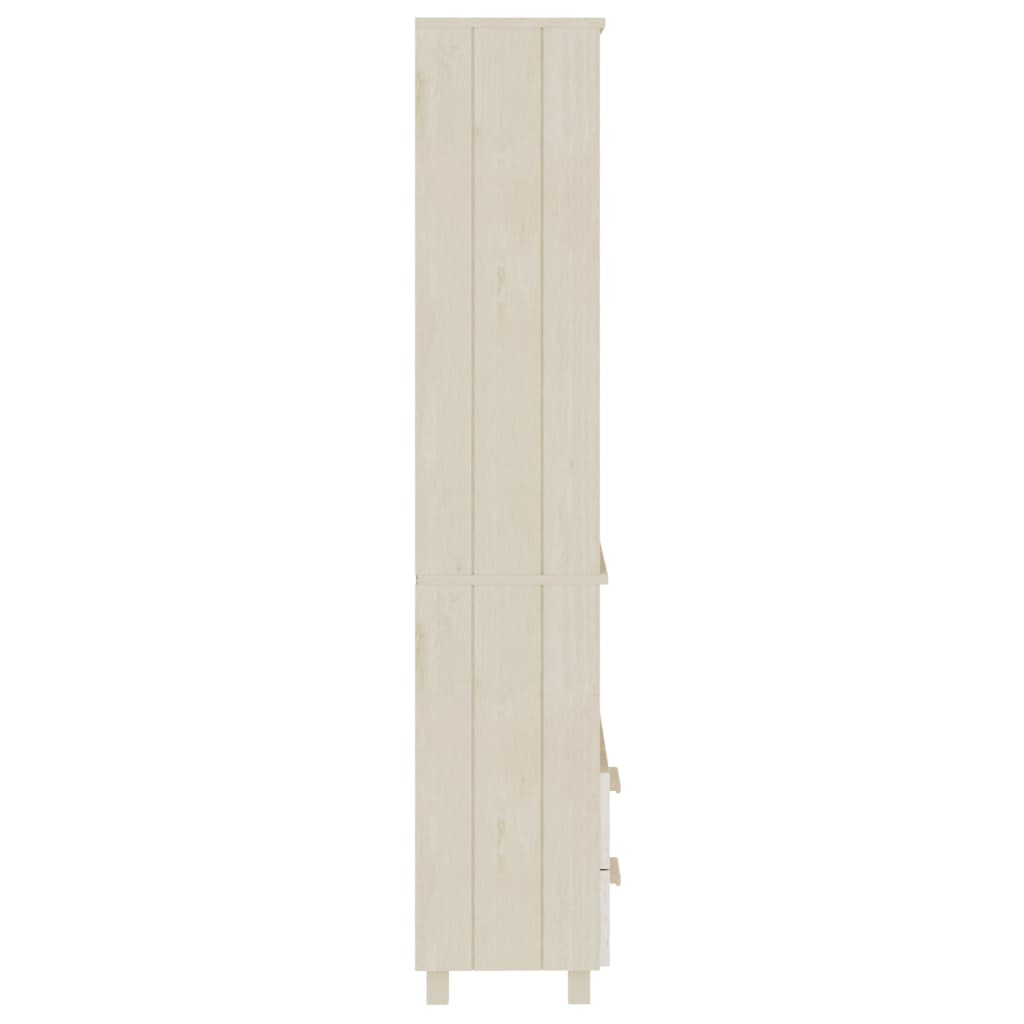 vidaXL Buffet haut HAMAR Marron miel 60x35x180 cm Pin massif