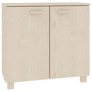 vidaXL Bahut HAMAR Marron miel 85x35x80 cm Bois de pin massif