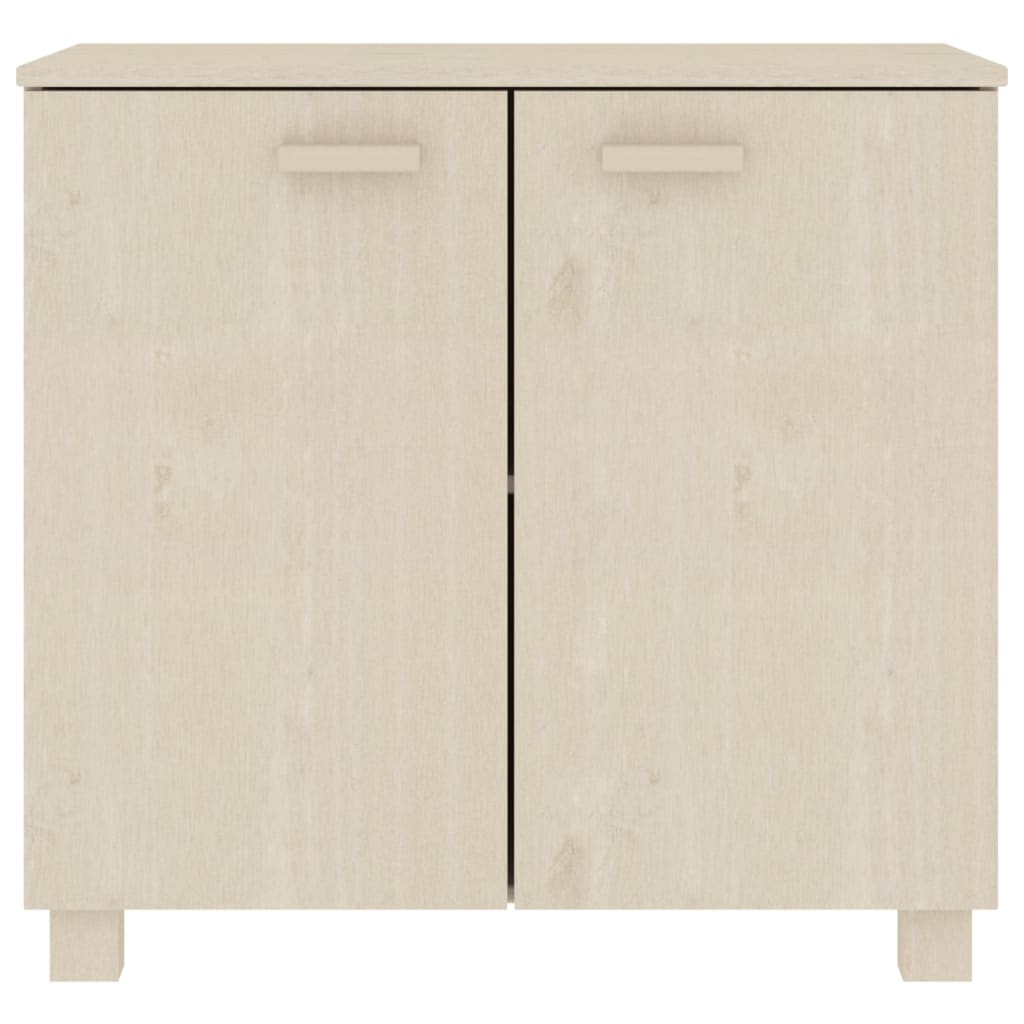 vidaXL Bahut HAMAR Marron miel 85x35x80 cm Bois de pin massif
