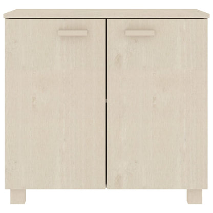 vidaXL Bahut HAMAR Marron miel 85x35x80 cm Bois de pin massif