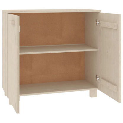 vidaXL Bahut HAMAR Marron miel 85x35x80 cm Bois de pin massif