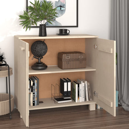 vidaXL Bahut HAMAR Marron miel 85x35x80 cm Bois de pin massif