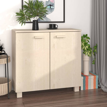 vidaXL Bahut HAMAR Marron miel 85x35x80 cm Bois de pin massif
