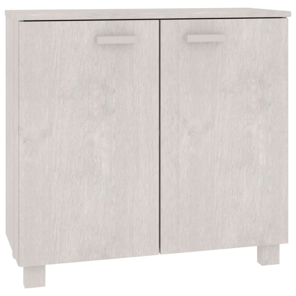vidaXL Buffet HAMAR Blanc 85x35x80 cm Bois de pin massif