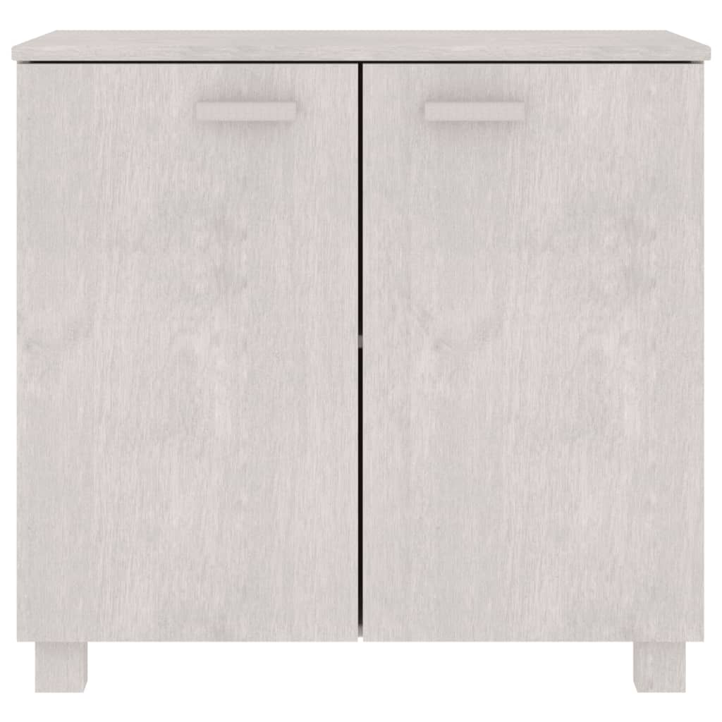 vidaXL Buffet HAMAR Blanc 85x35x80 cm Bois de pin massif