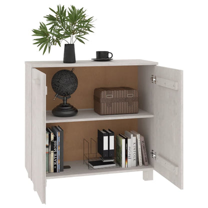 vidaXL Buffet HAMAR Blanc 85x35x80 cm Bois de pin massif