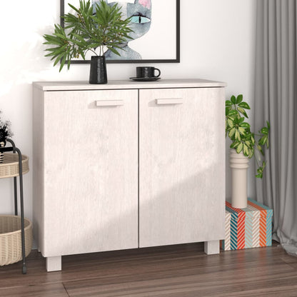 vidaXL Buffet HAMAR Blanc 85x35x80 cm Bois de pin massif