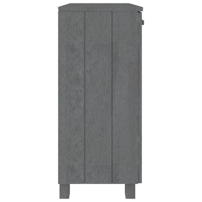 vidaXL Commode HAMAR Gris foncé 85x35x80 cm Pin massif