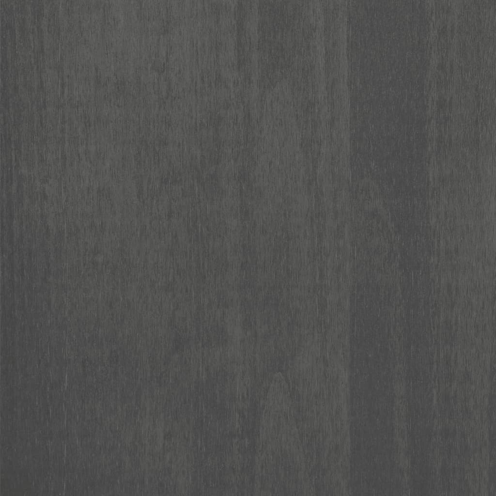 vidaXL Commode HAMAR Gris foncé 85x35x80 cm Pin massif