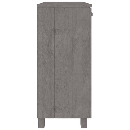 vidaXL Buffet HAMAR Gris clair 85x35x80 cm Bois de pin massif