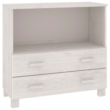 vidaXL Buffet HAMAR Blanc 85x35x80 cm Bois de pin massif