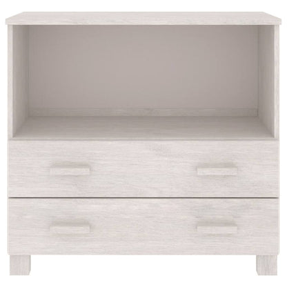 vidaXL Buffet HAMAR Blanc 85x35x80 cm Bois de pin massif